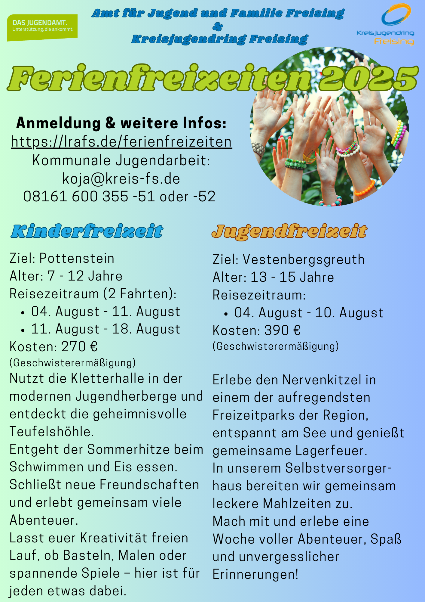 Ferienfreizeiten 2025